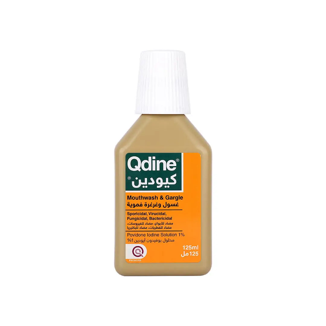 Qdine Povidone Iodine Mouthwash 125mL