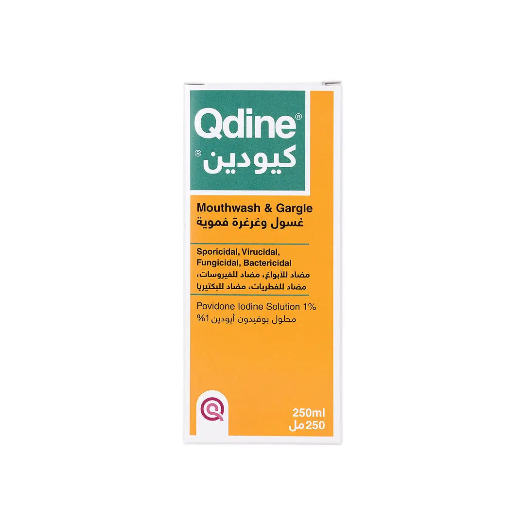 Qdine Povidone Iodine Mouthwash 250mL