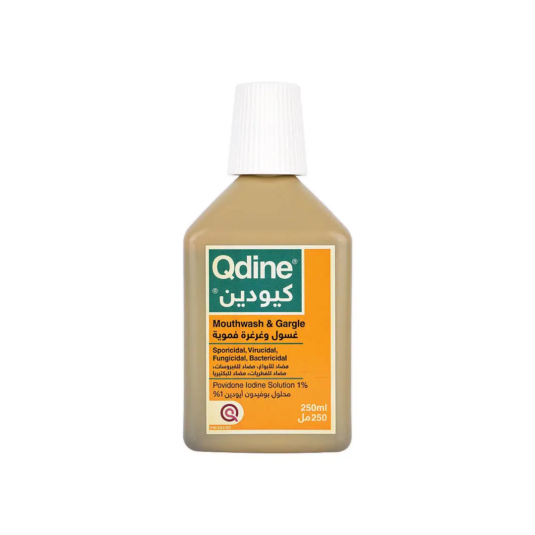 Qdine Povidone Iodine Mouthwash 250mL