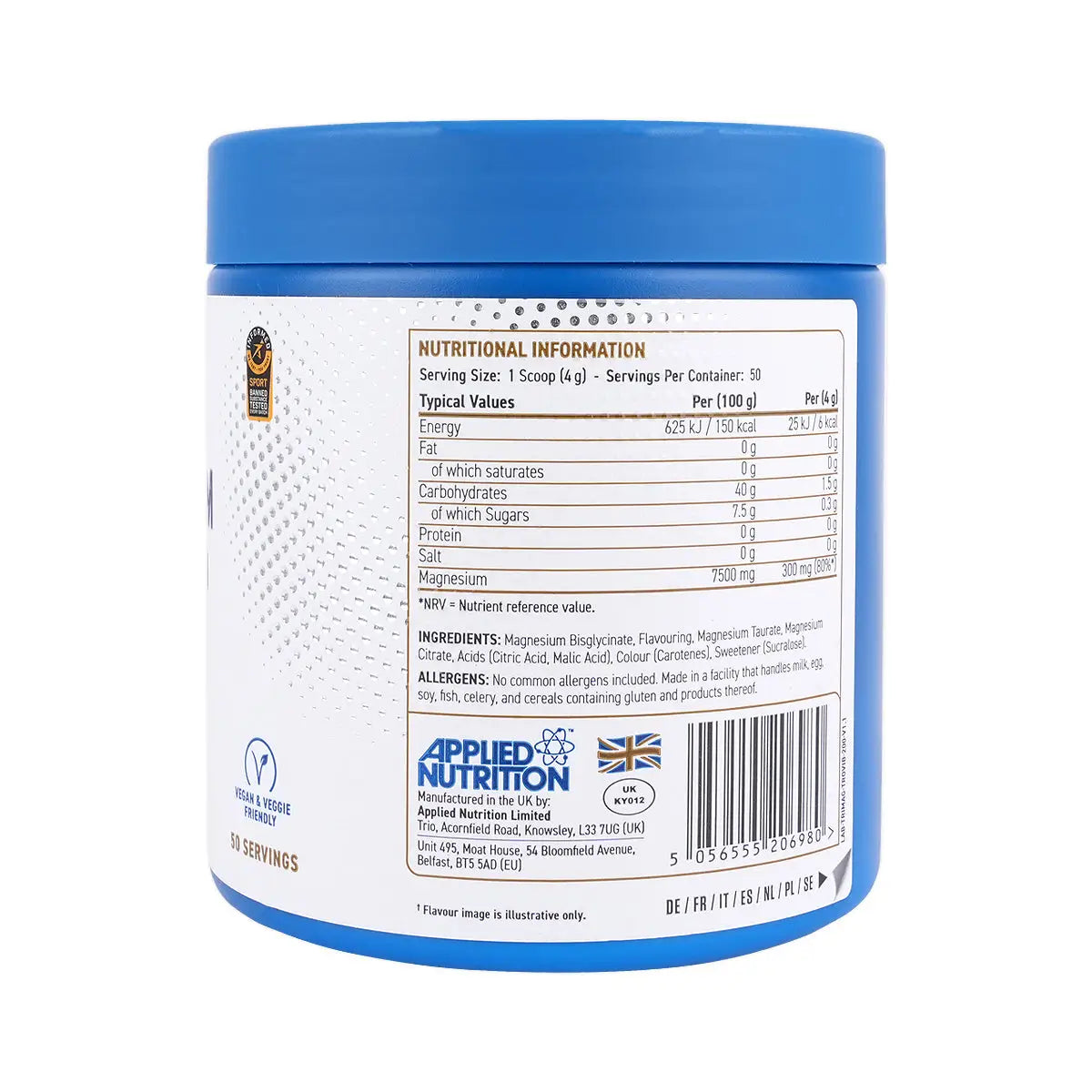 3-Applied Nutrition Tri-Magnesium Tropical Vibes Powder 200g +2