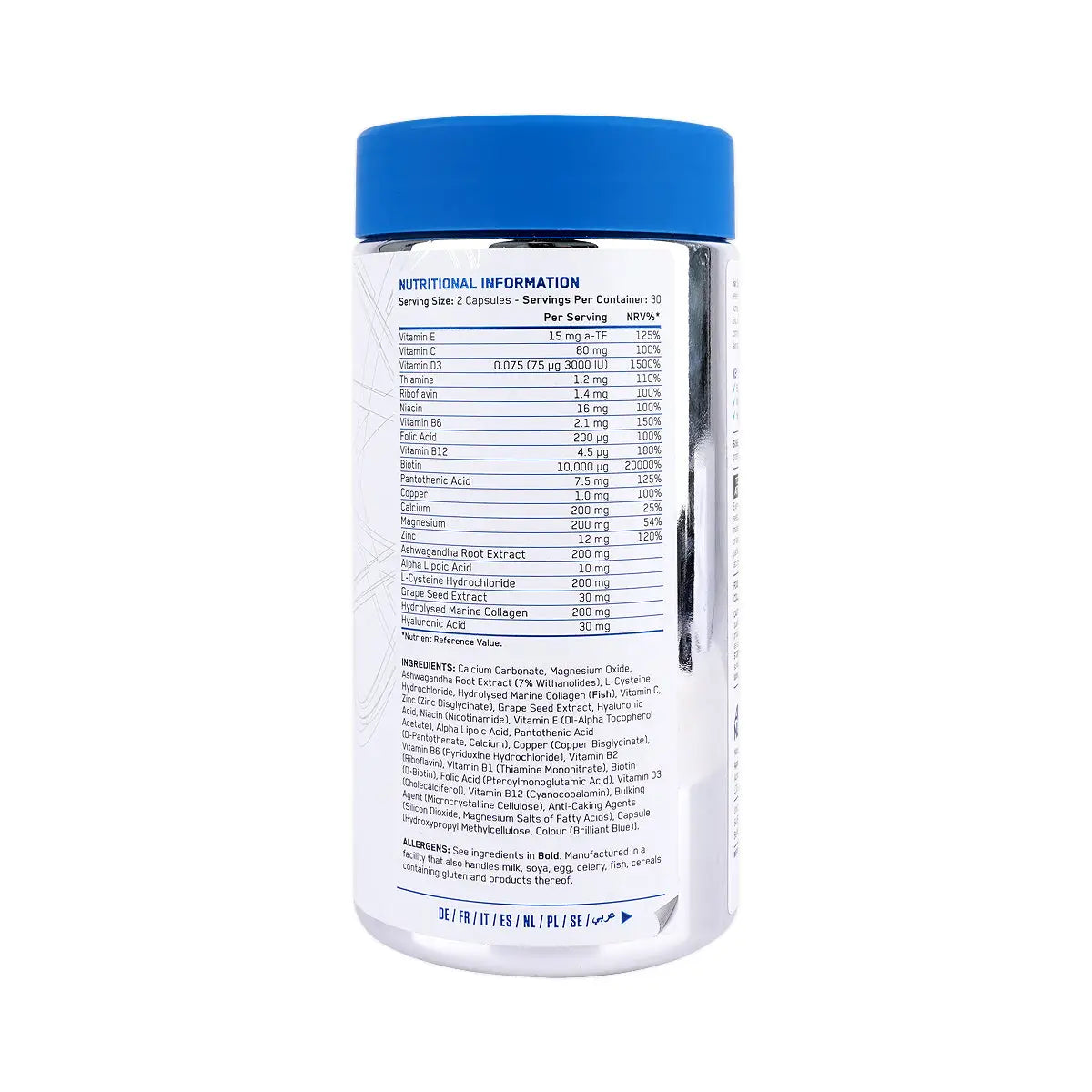 2-Applied Nutrition Hair, Skin & Nails 60 Capsules +1