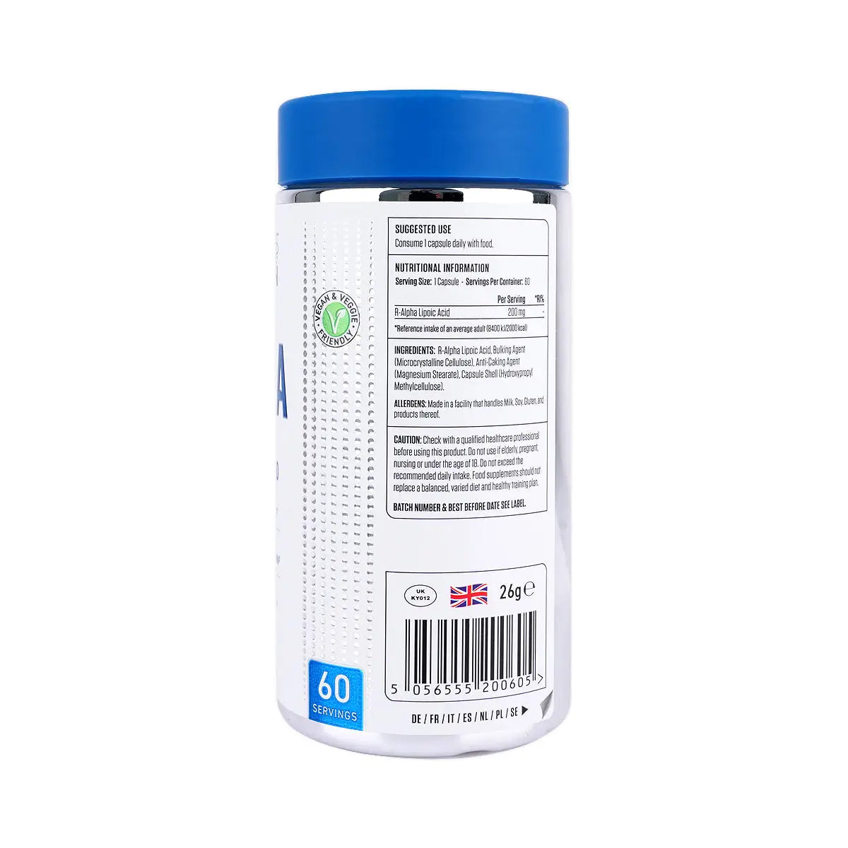 3-Applied Nutrition R-Alpha Lipoic Acid 60 Capsules +2