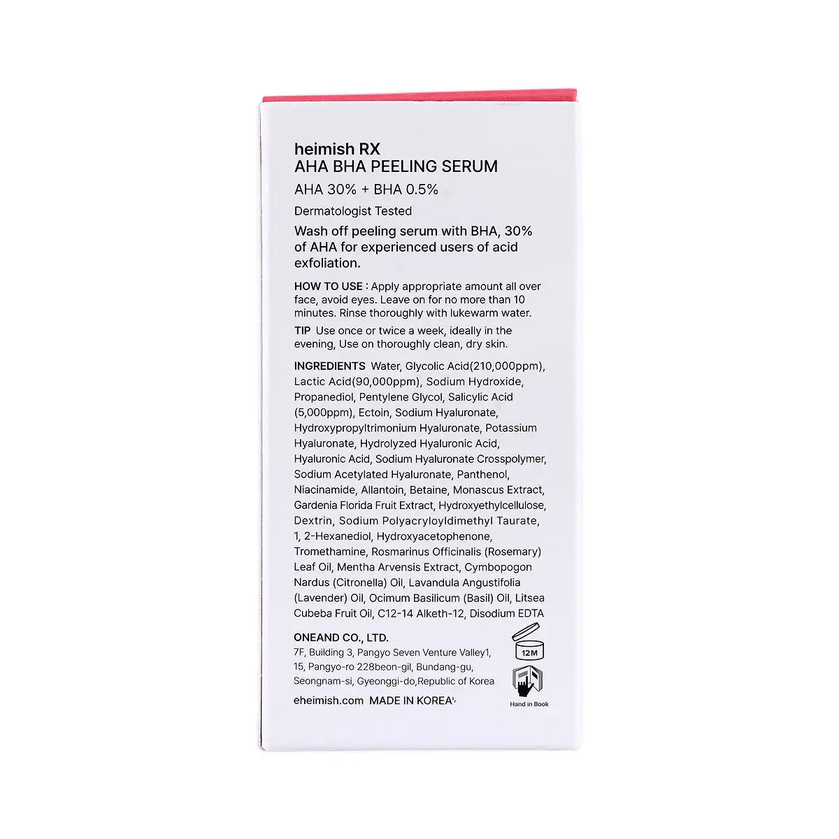 Heimish RX AHA BHA 30% Peeling Serum 35ml
