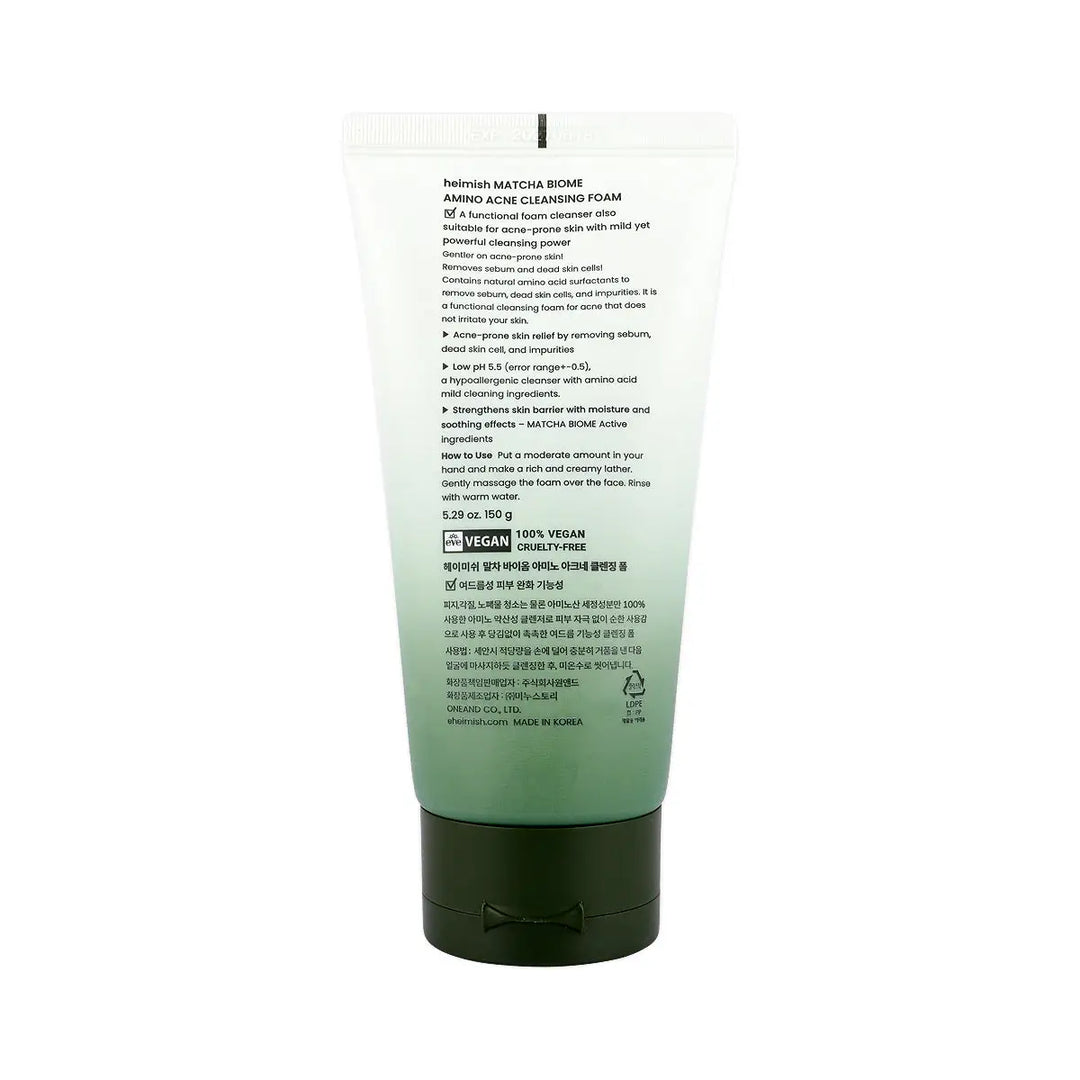 59313-Heimish Matcha Biome Amino Acne Cleansing Foam 150g +7