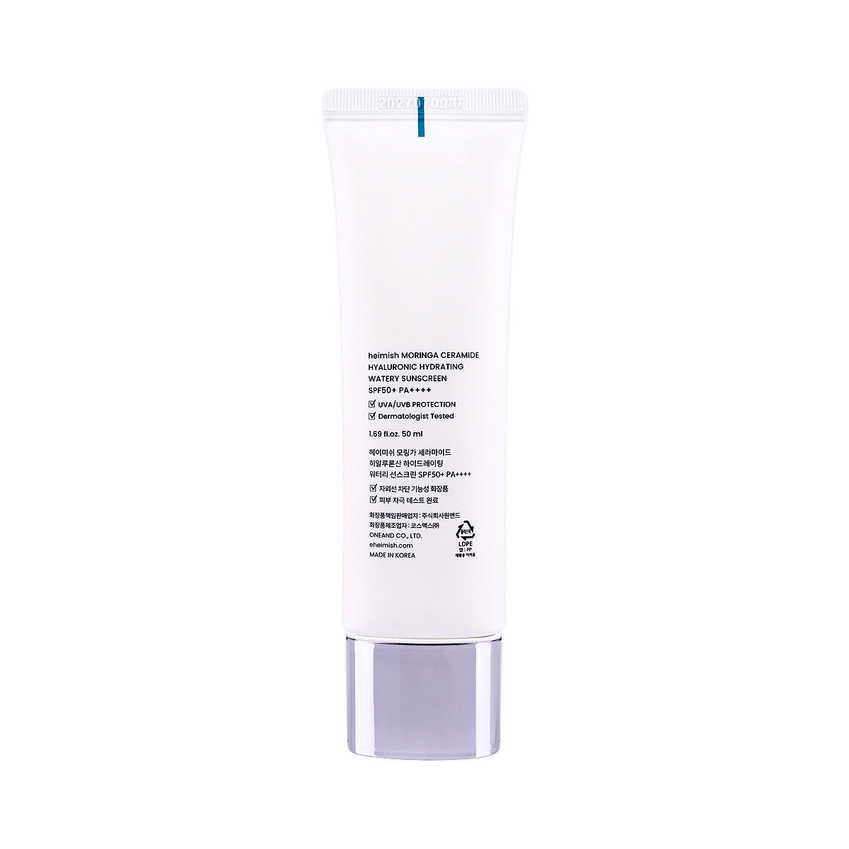 9-Heimish Moringa Ceramide Watery Sunscreen SPF50+ PA++++ 50ml +8
