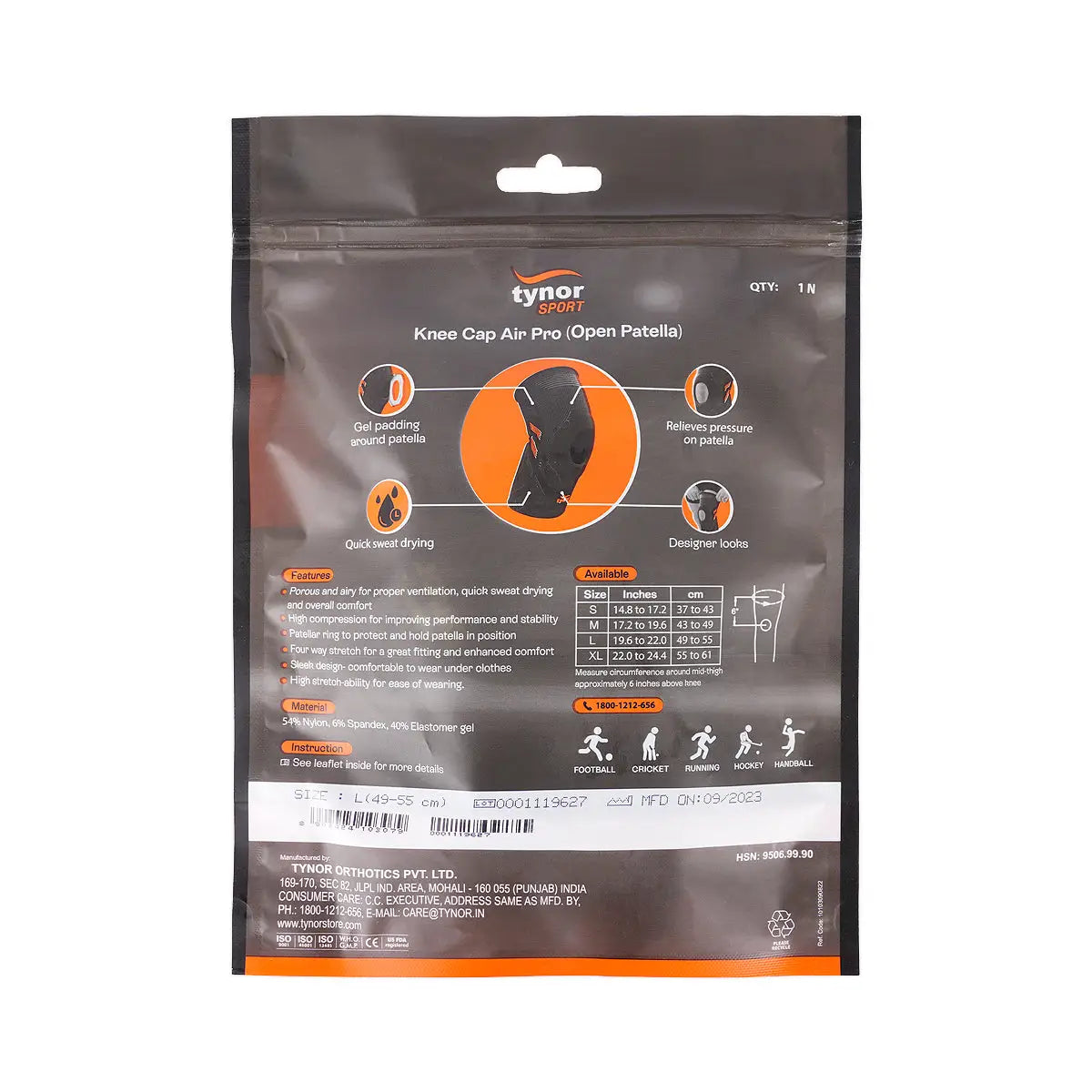 59333-Tynor Sport Knee Cap Open Patella-101 L +1