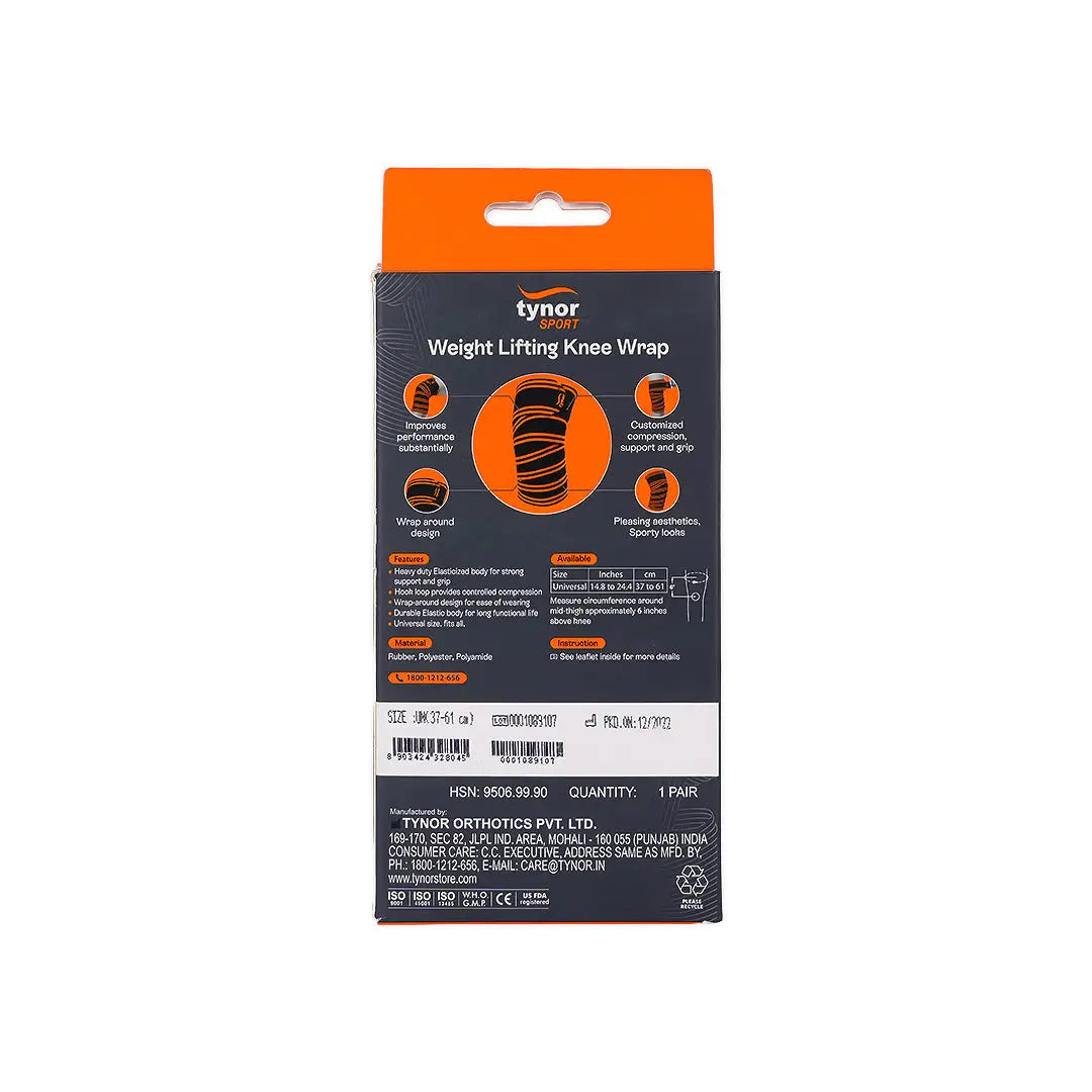 Tynor Sport Weight Lifting Knee Wrap-104 NG