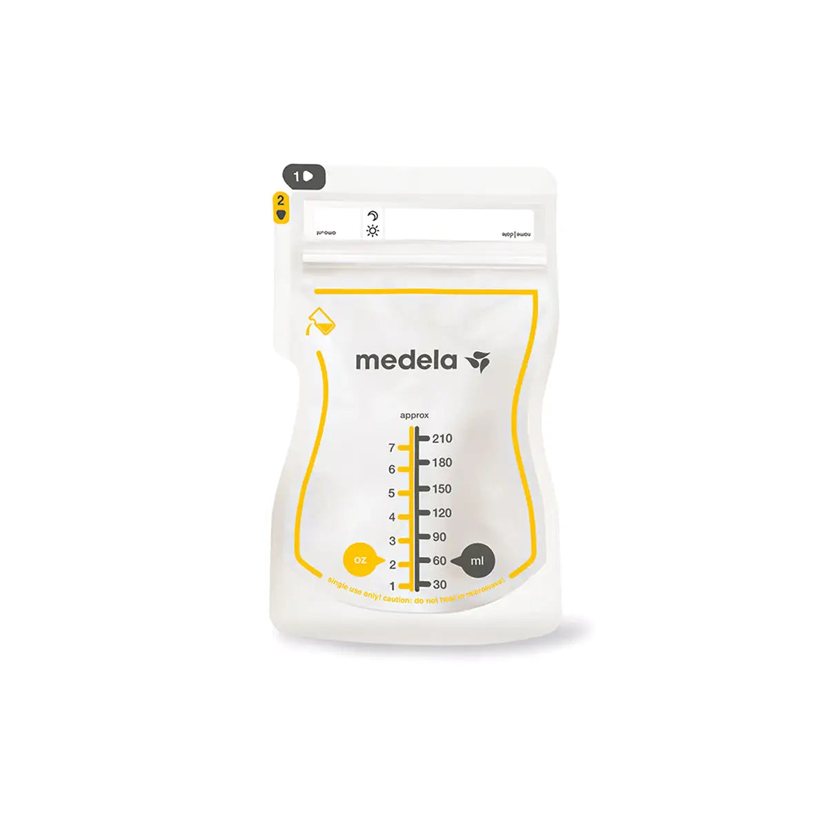 3-Medela Breastmilk Storage Bags 210mlx50pcs +2