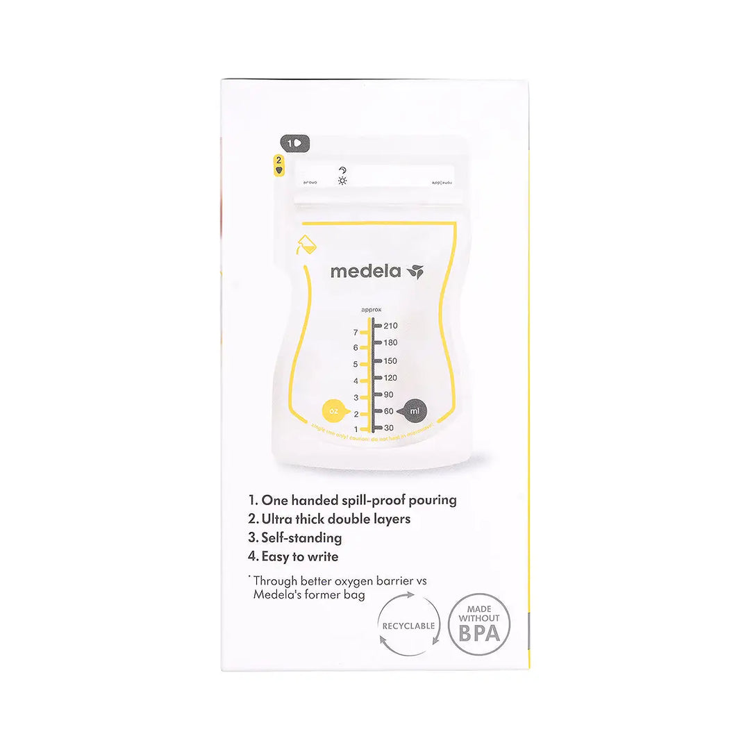 59369-Medela Breastmilk Storage Bags 210mLx50Pcs +3