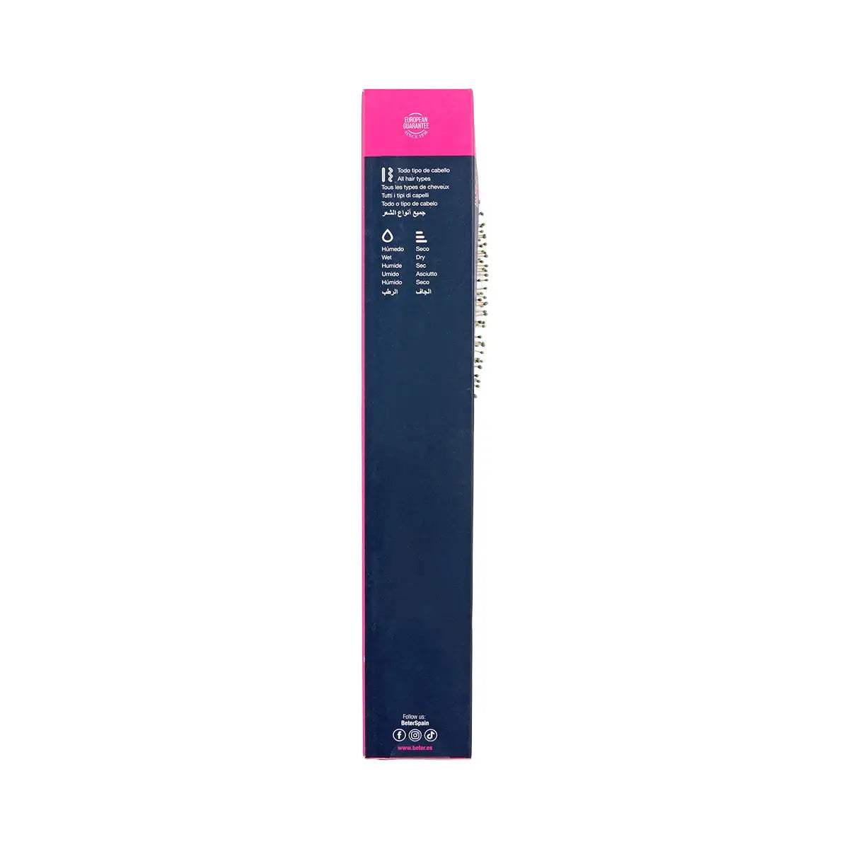 6-Beter Bamboo Paddle Cushion Hair Brush-03117 +5