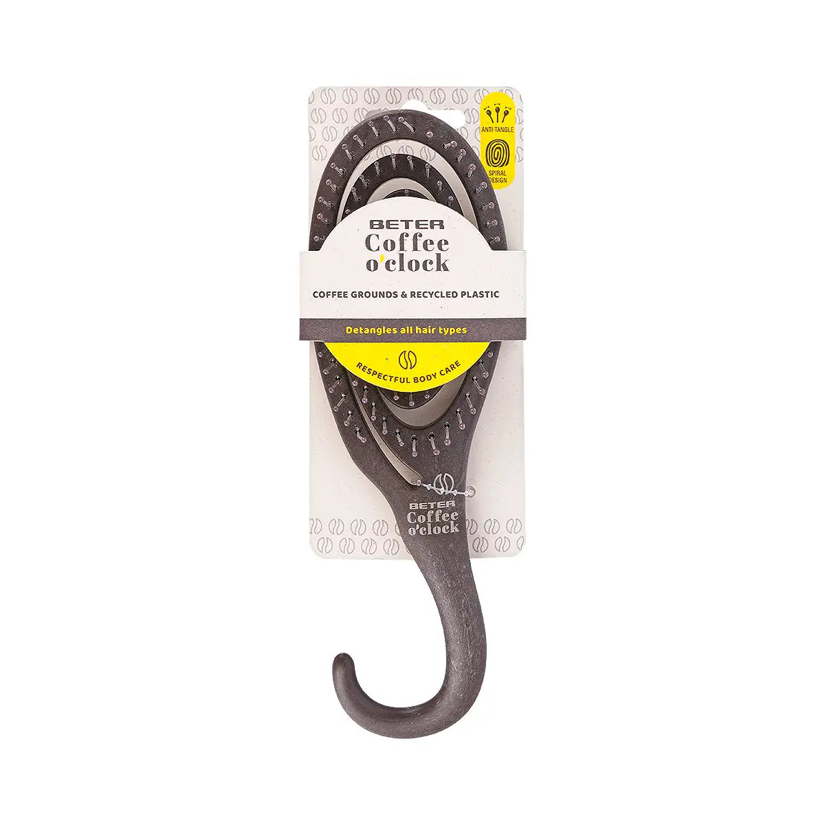 1-Beter Coffee O'Clock Flexible Detangling Hair Brush-03004