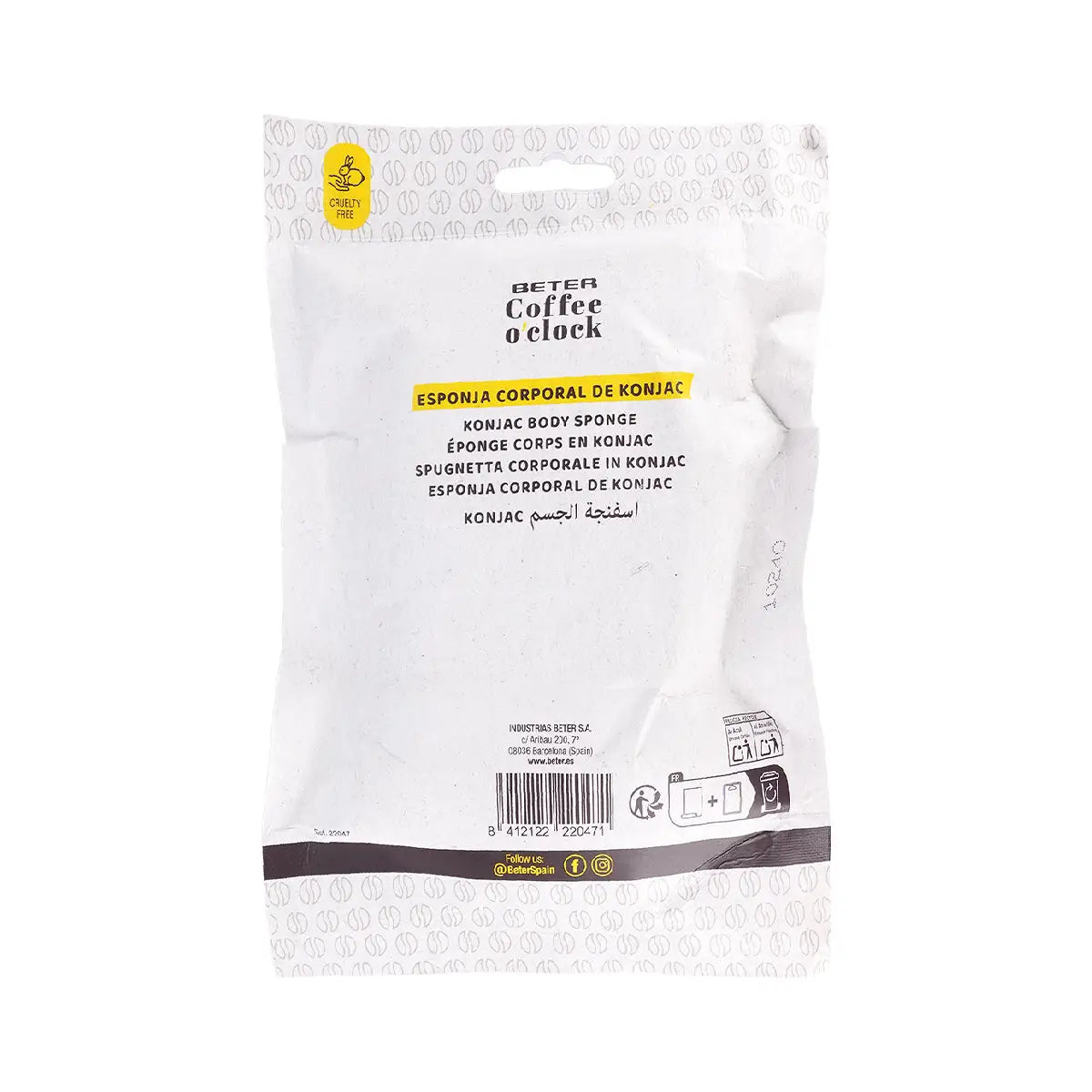 3-Beter Coffee O'Clock Konjac Body Sponge-22047 +2