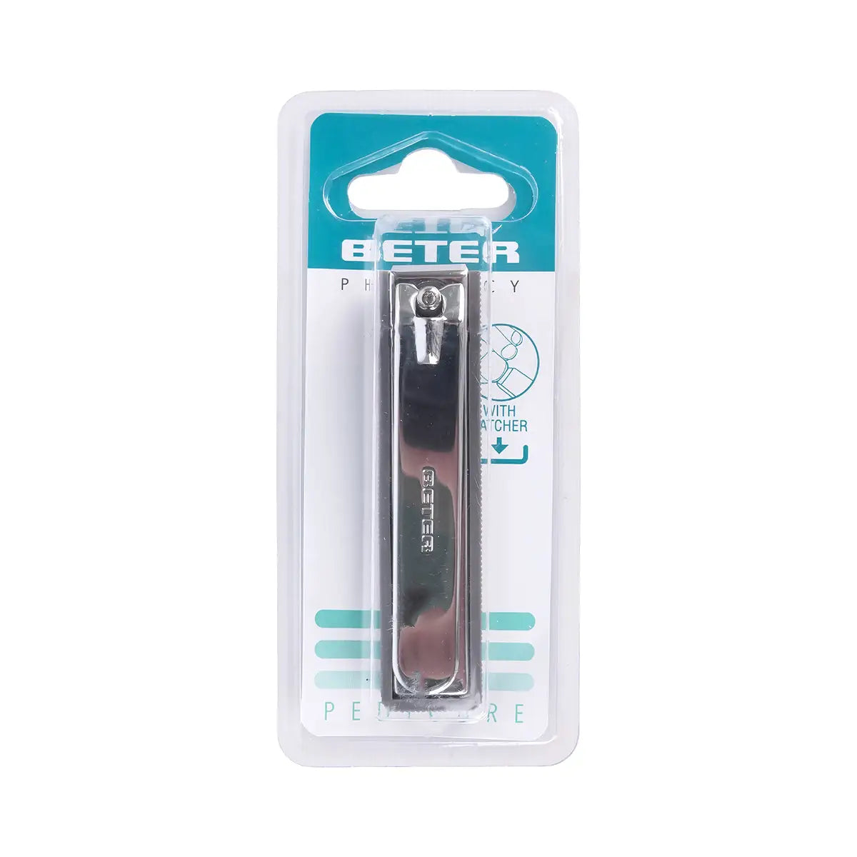 1-Beter Chrome Plated Pedicure Nail Clipper with Catcher-24038