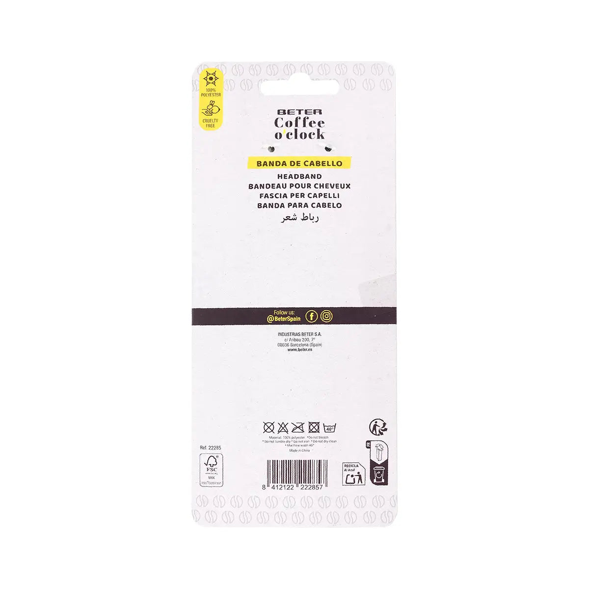 2-Beter Coffee O'Clock Soft & Comfy Headband-22285 +1