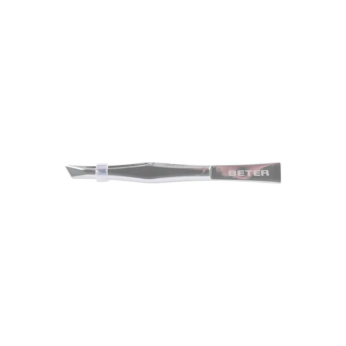 4-Beter Chrome Plated Slanted Tip Tweezers-24017 +3