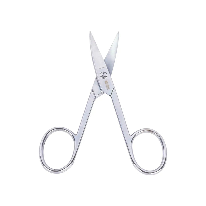 59434-Beter Chrome Plated Manicure Scissors Curved Tip-24111 +1