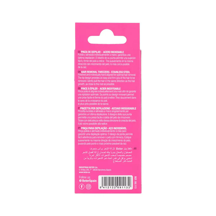 59440-Beter Stainless Steel Hair Removal Tweezers-09113 +1