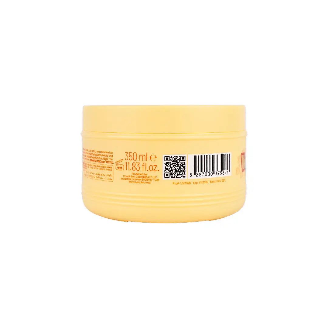 Carrot Sun Tanning Cream 350mL - Banana & Vanilla