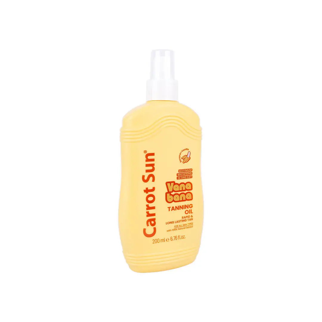 Carrot Sun Tanning Oil 200mL - Banana & Vanilla