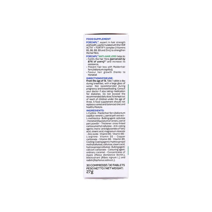 59487-Arko Pharma Forcapil Anti-Hair Loss 30 Tablets +3