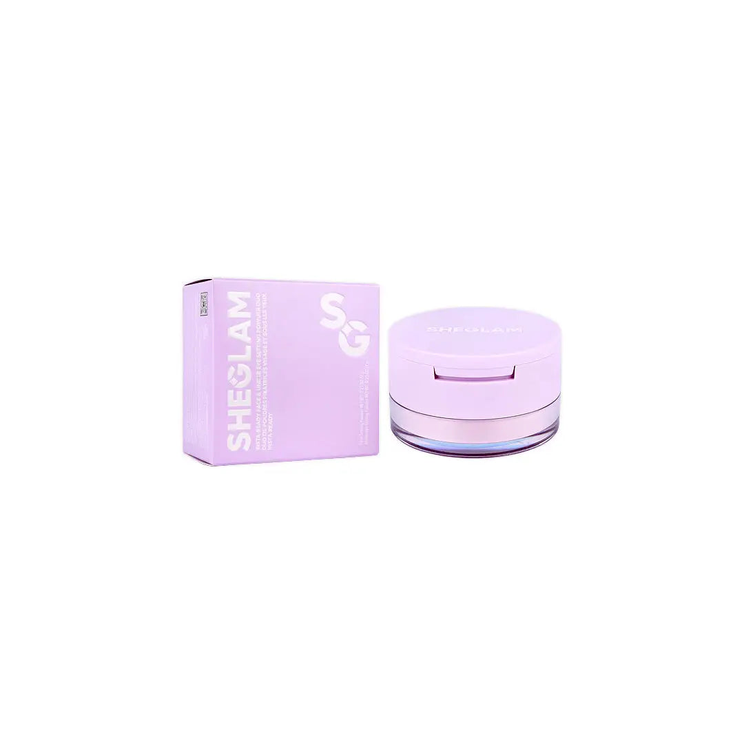 59536-Sheglam Insta-Ready Face &amp; Undr Eye Setting Powder Duo-Taro +1