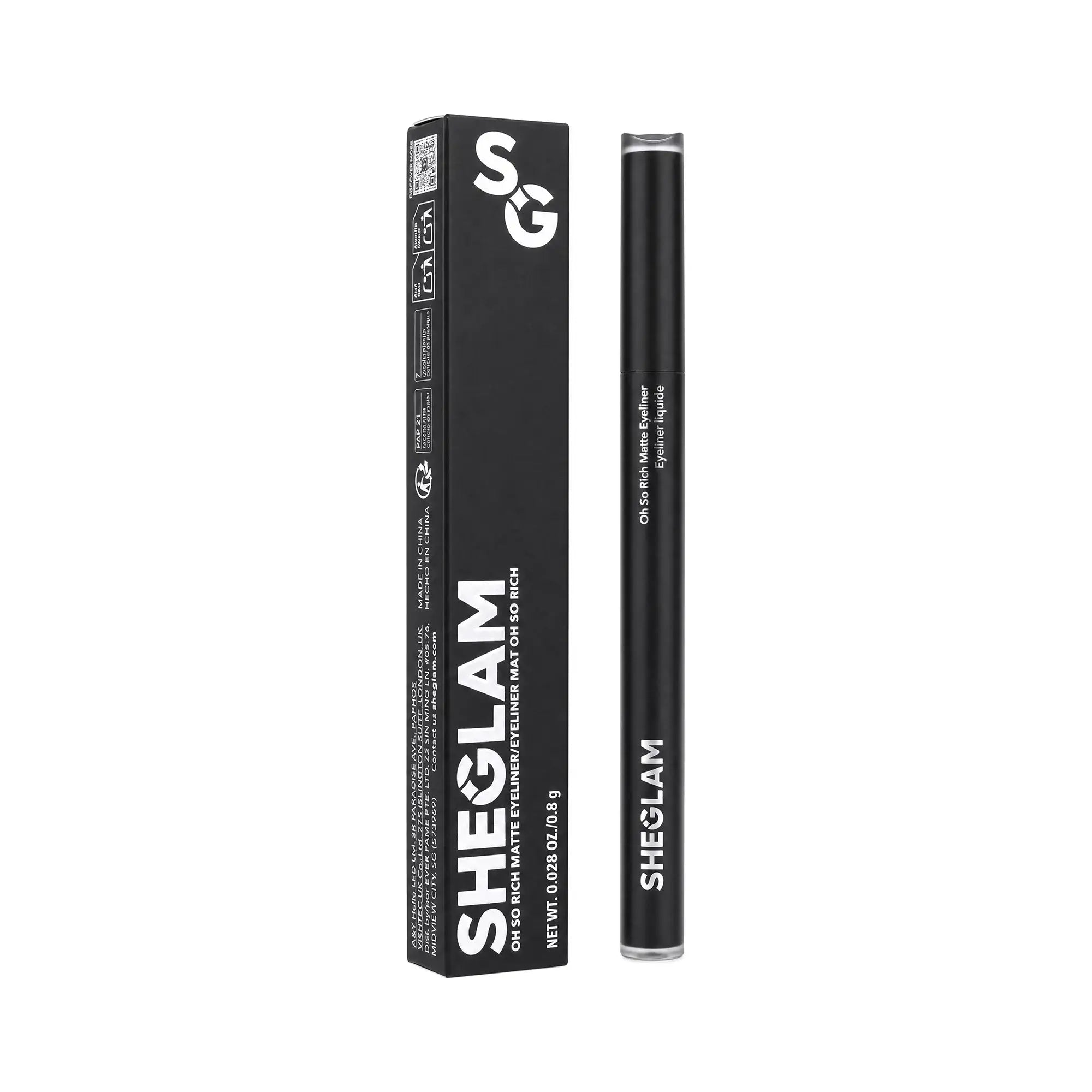 Sheglam Oh So Rich Matte Eyeliner-Black