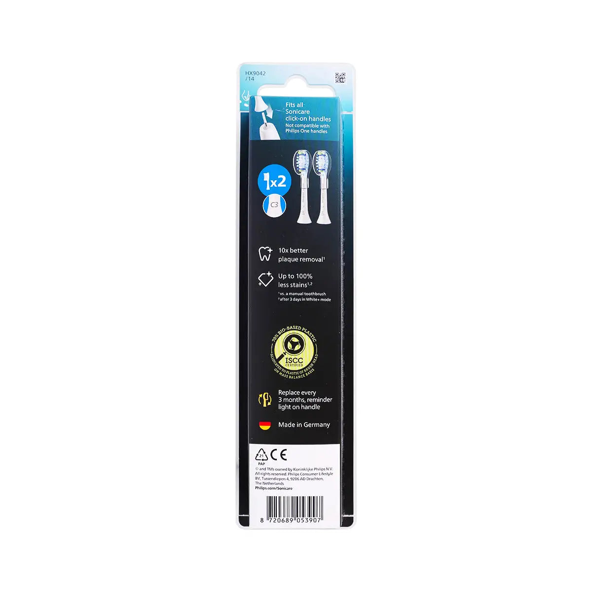 3-Philips Sonicare C3 Premium Plaque Defense White-HX9042/14 +2