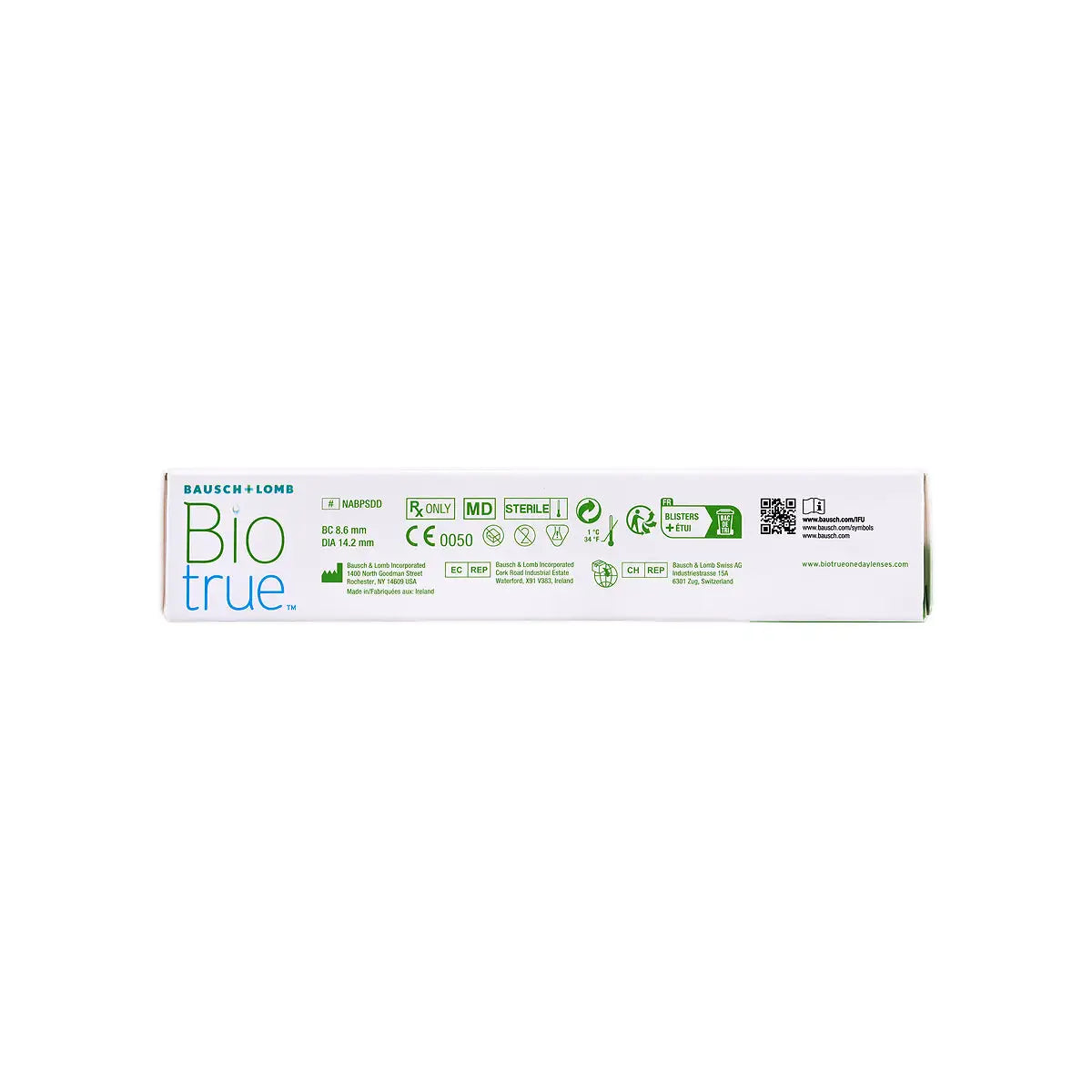 3-Biotrue One Day Soft Contact Lenses 30Pcs -4.00 +2
