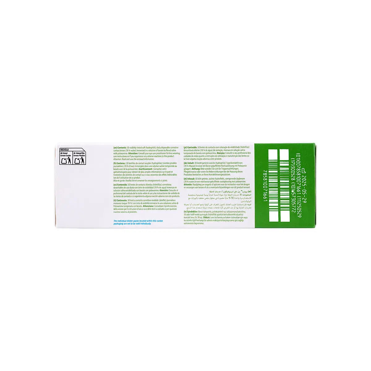 Biotrue One Day Soft Contact Lenses 30pcs +1.75