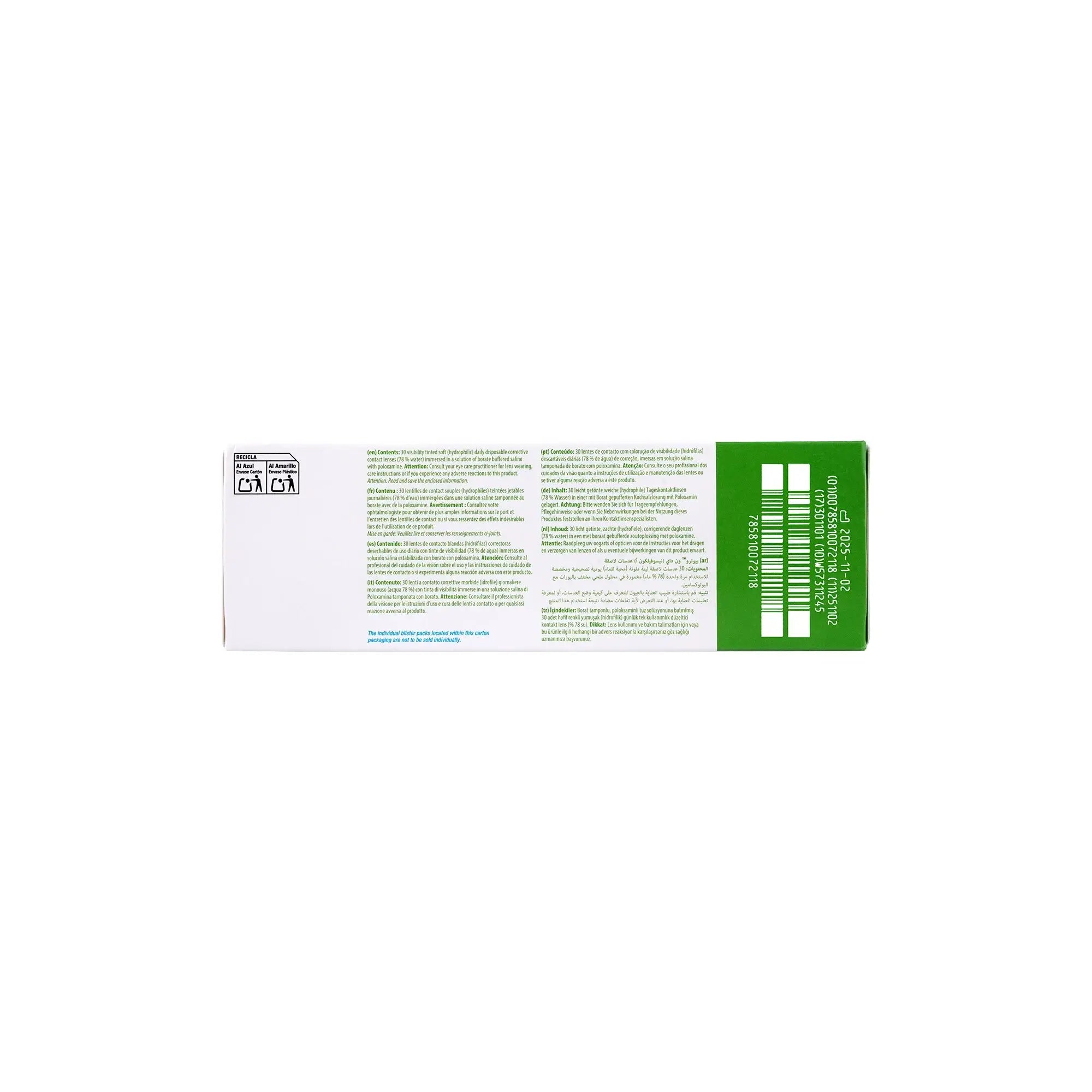59594-Biotrue One Day Soft Contact Lenses 30pcs -6.50 +1