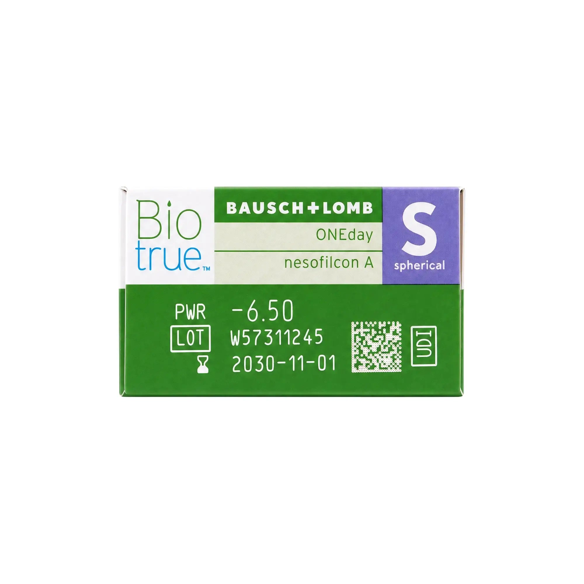 59594-Biotrue One Day Soft Contact Lenses 30pcs -6.50 +4