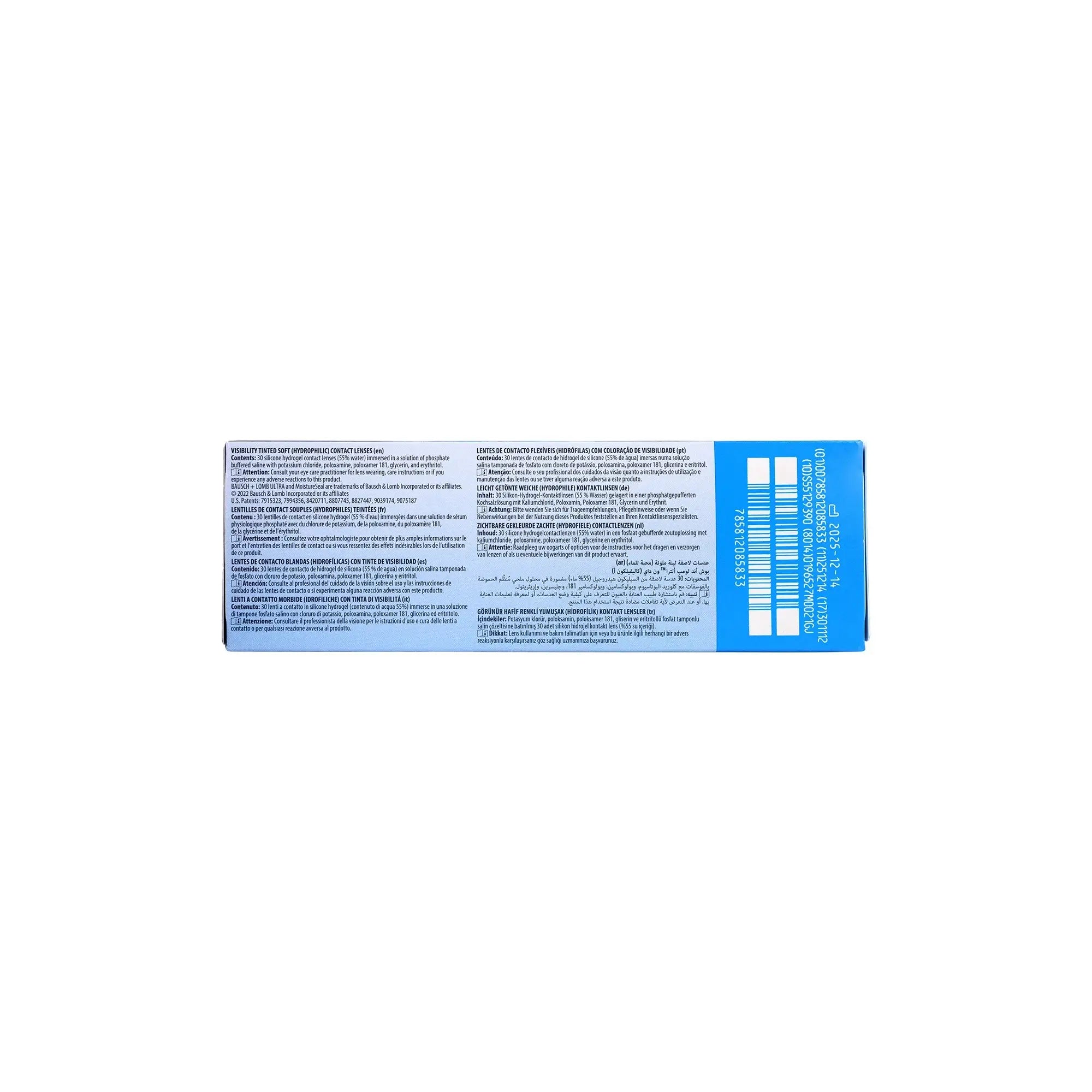 59602-Ultra One Day Soft Contact Lenses 30pcs -1.25 +2