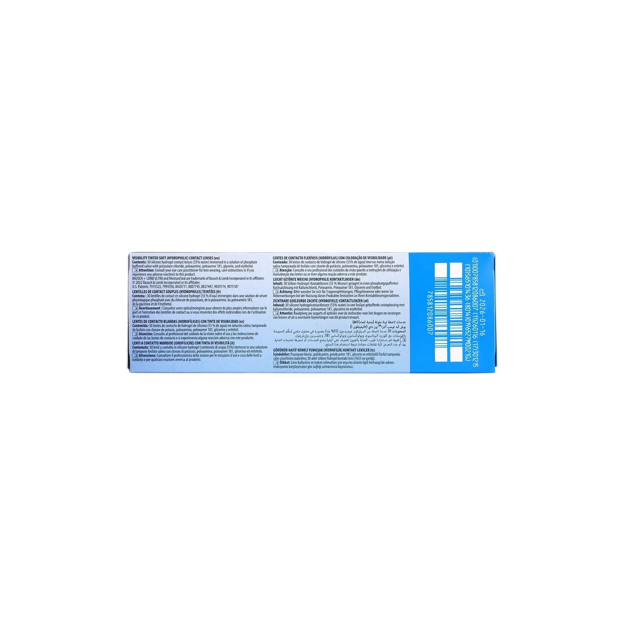 59619-Ultra One Day Soft Contact Lenses 30pcs -5.50 +2