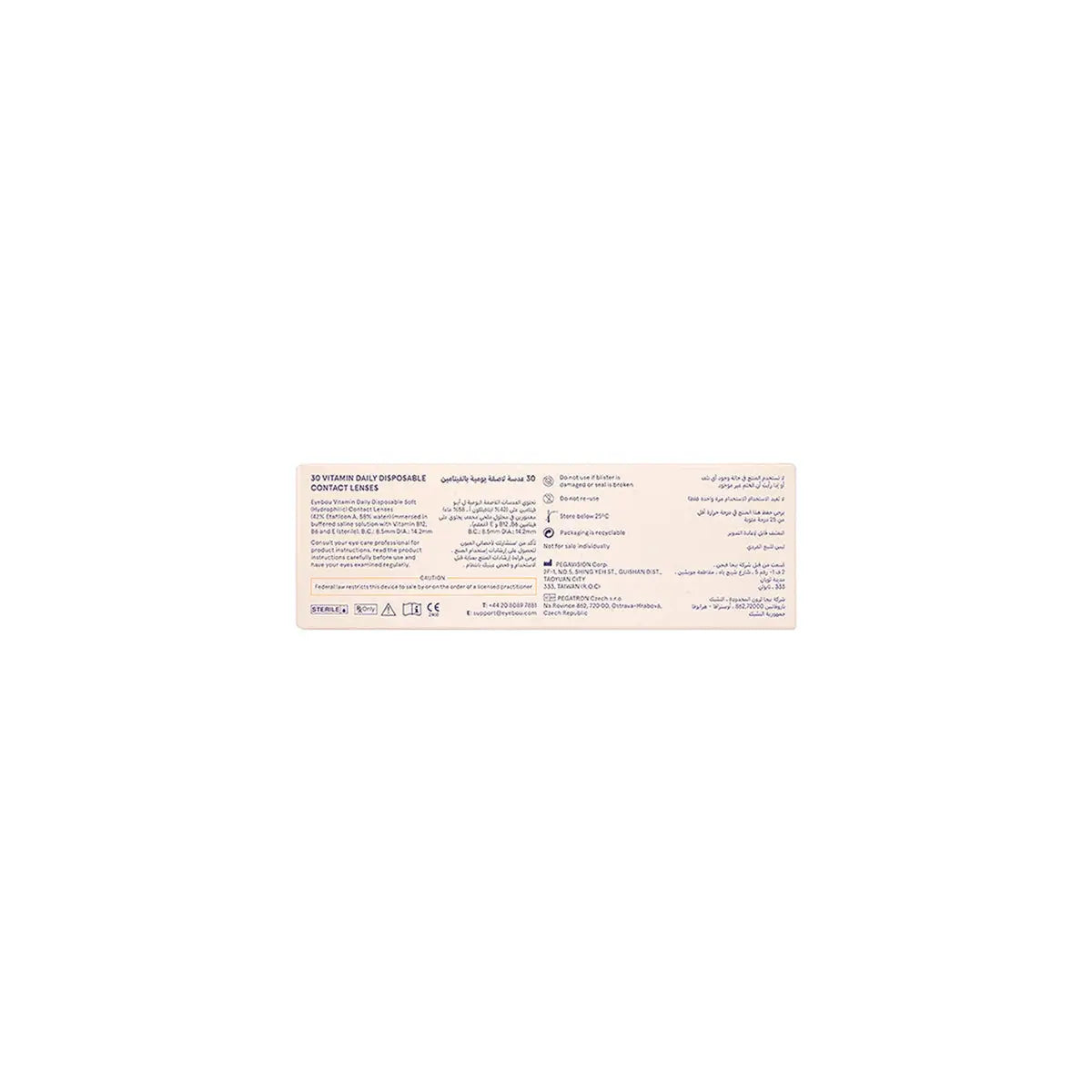 59665-EYEBOU Vitamin 30 Daily Contact Lenses -10.50 +3