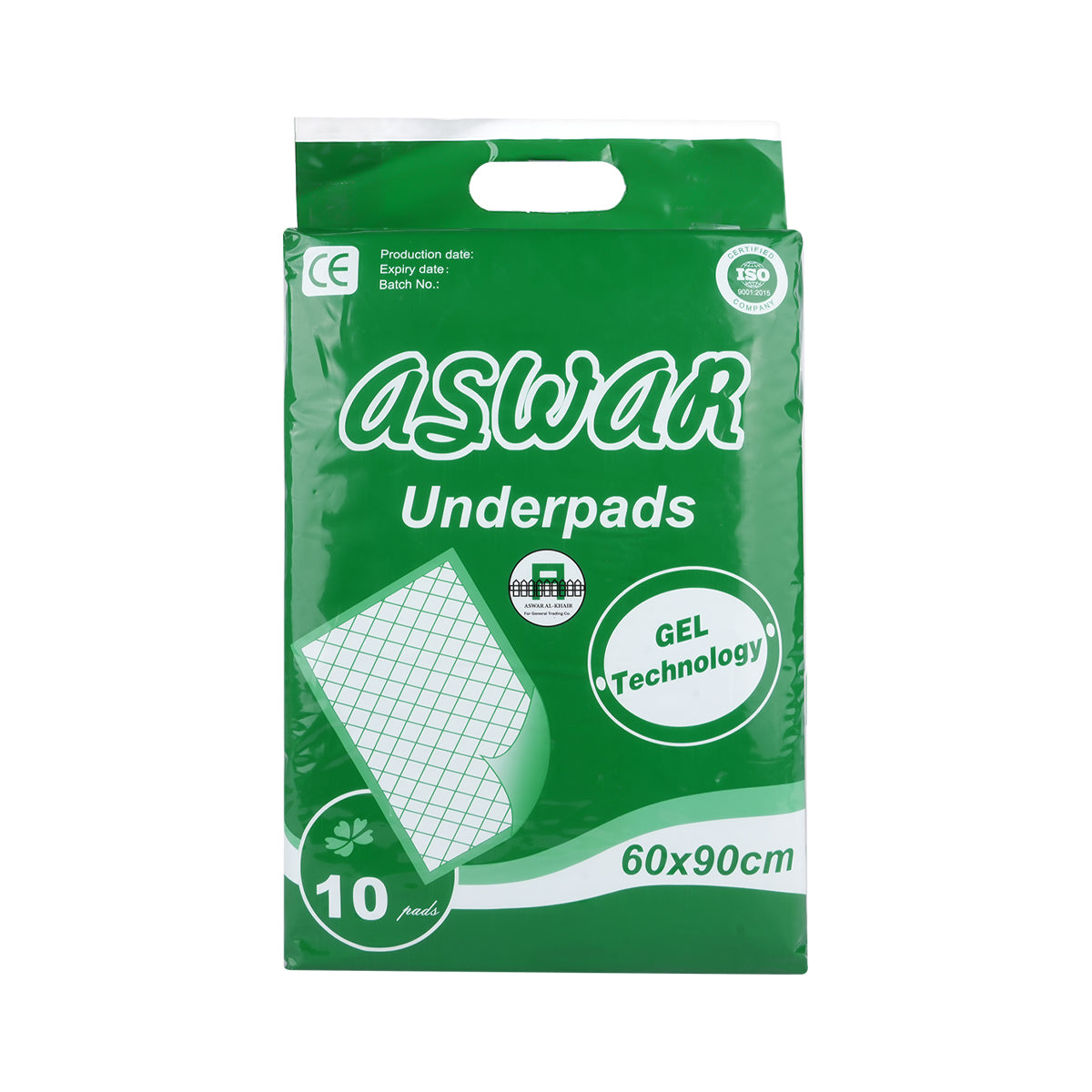 59669-Aswar Underpads 60x90cm 10 Pads +1