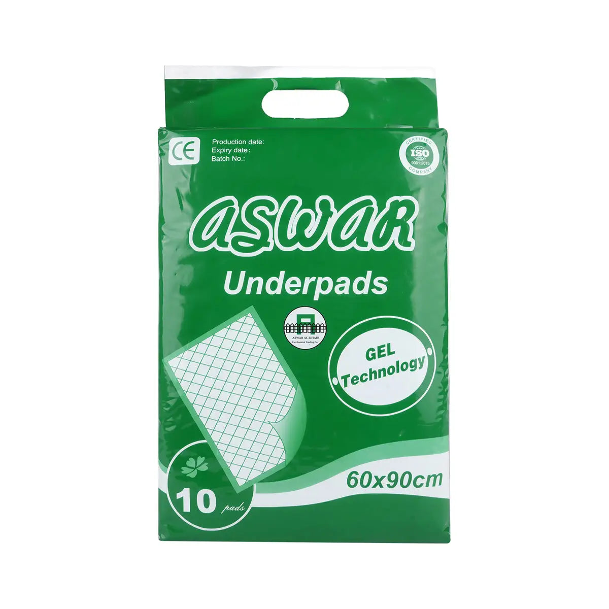 59669-Aswar Underpads 60x90cm 10 Pads +1
