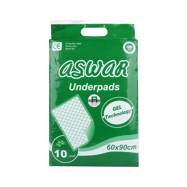 59669-Aswar Underpads 60x90cm 10 Pads +2