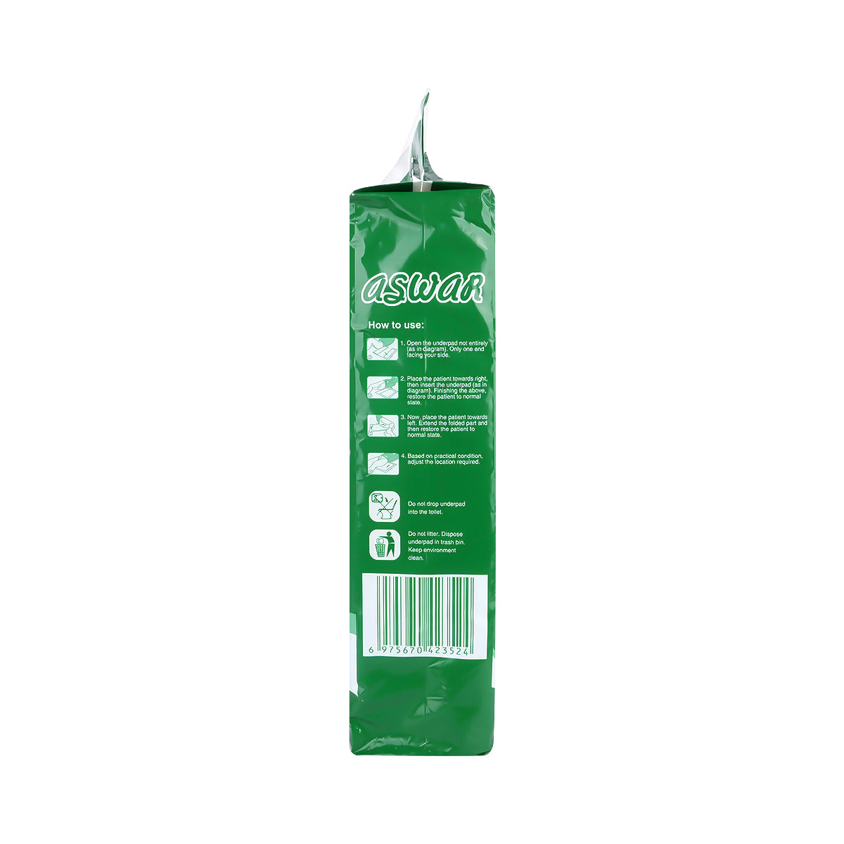 59669-Aswar Underpads 60x90cm 10 Pads +3