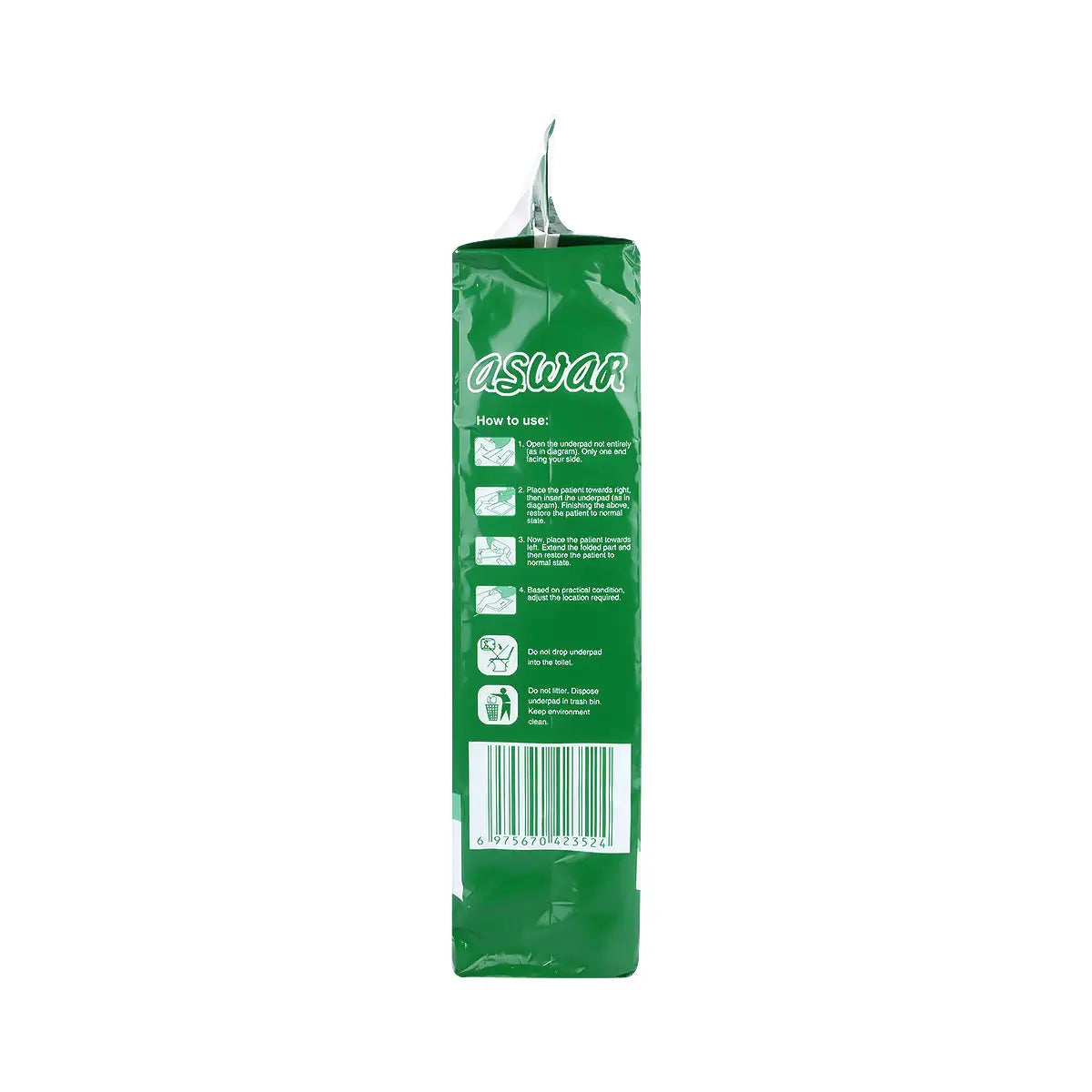 59669-Aswar Underpads 60x90cm 10 Pads +3