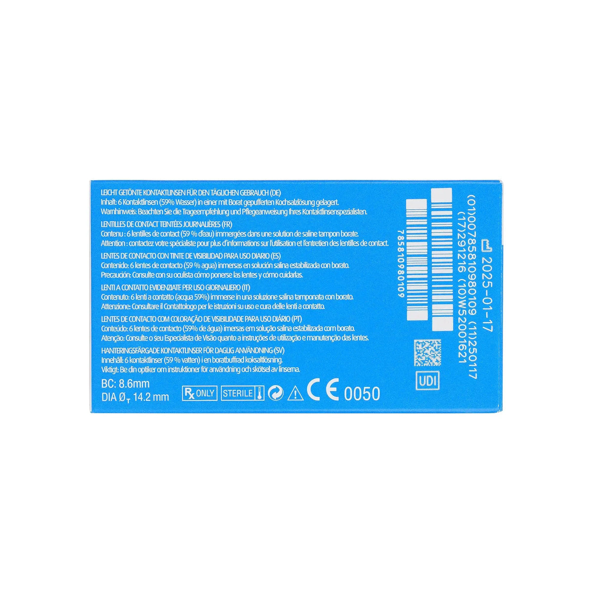 59674-SofLens 59 Monthly Soft Contact Lenses 6pcs -1.75 +1