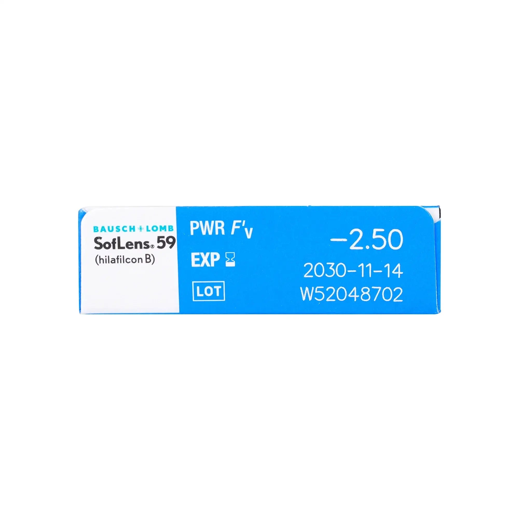 SofLens 59 Monthly Soft Contact Lenses 6pcs -2.50