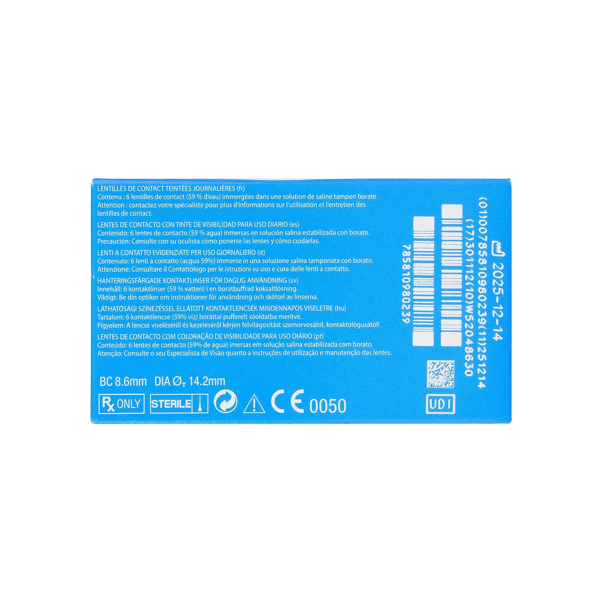 59687-SofLens 59 Monthly Soft Contact Lenses 6pcs -5.00 +1