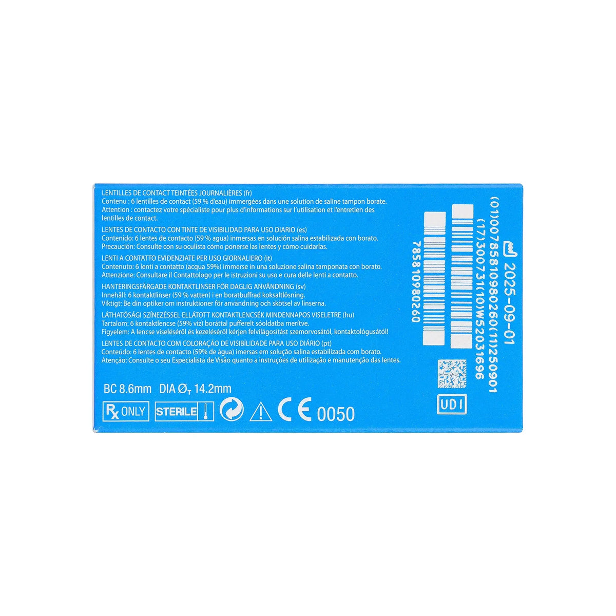 59690-SofLens 59 Monthly Soft Contact Lenses 6pcs -5.75 +1