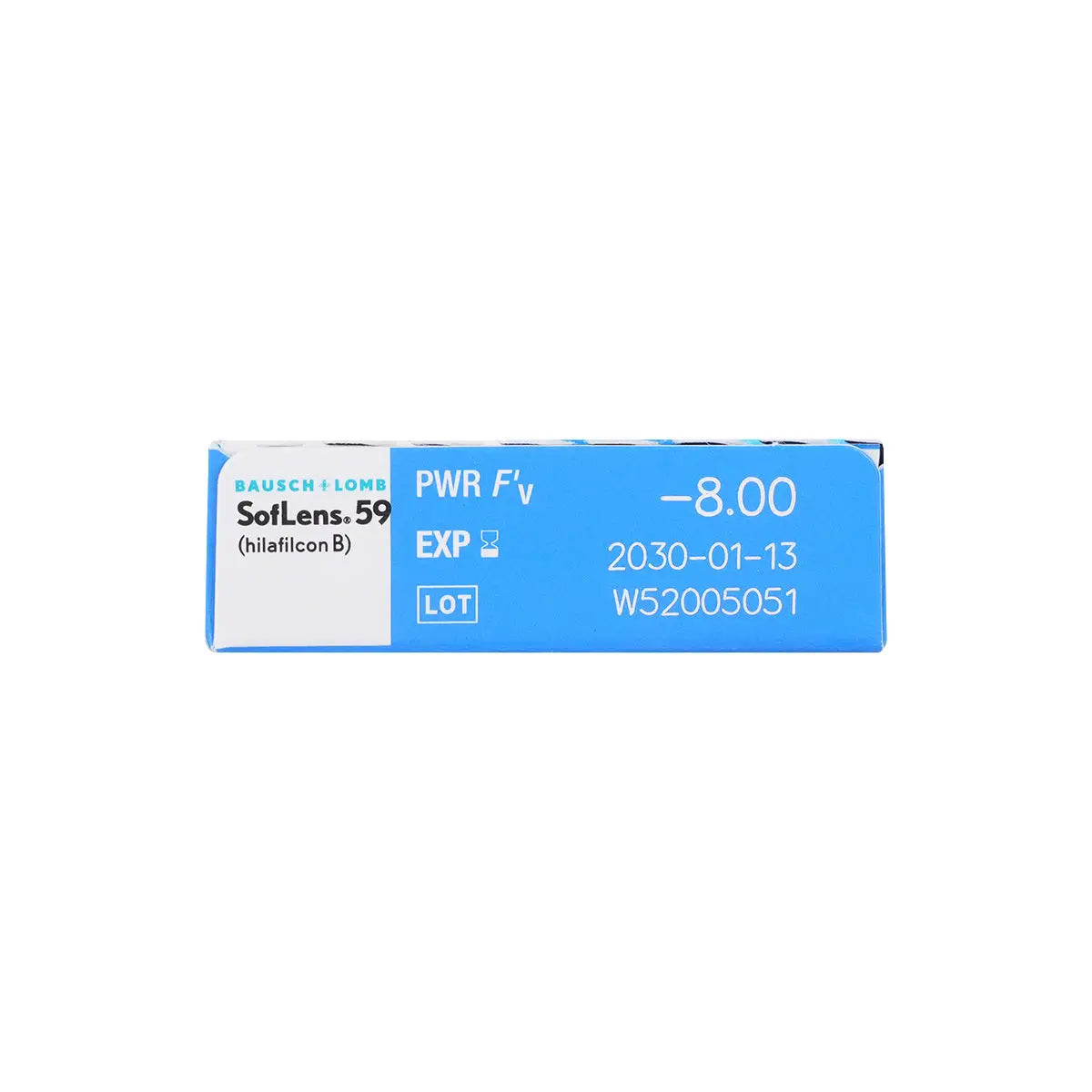 2-SofLens 59 Monthly Soft Contact Lenses 6pcs -8.00 +1