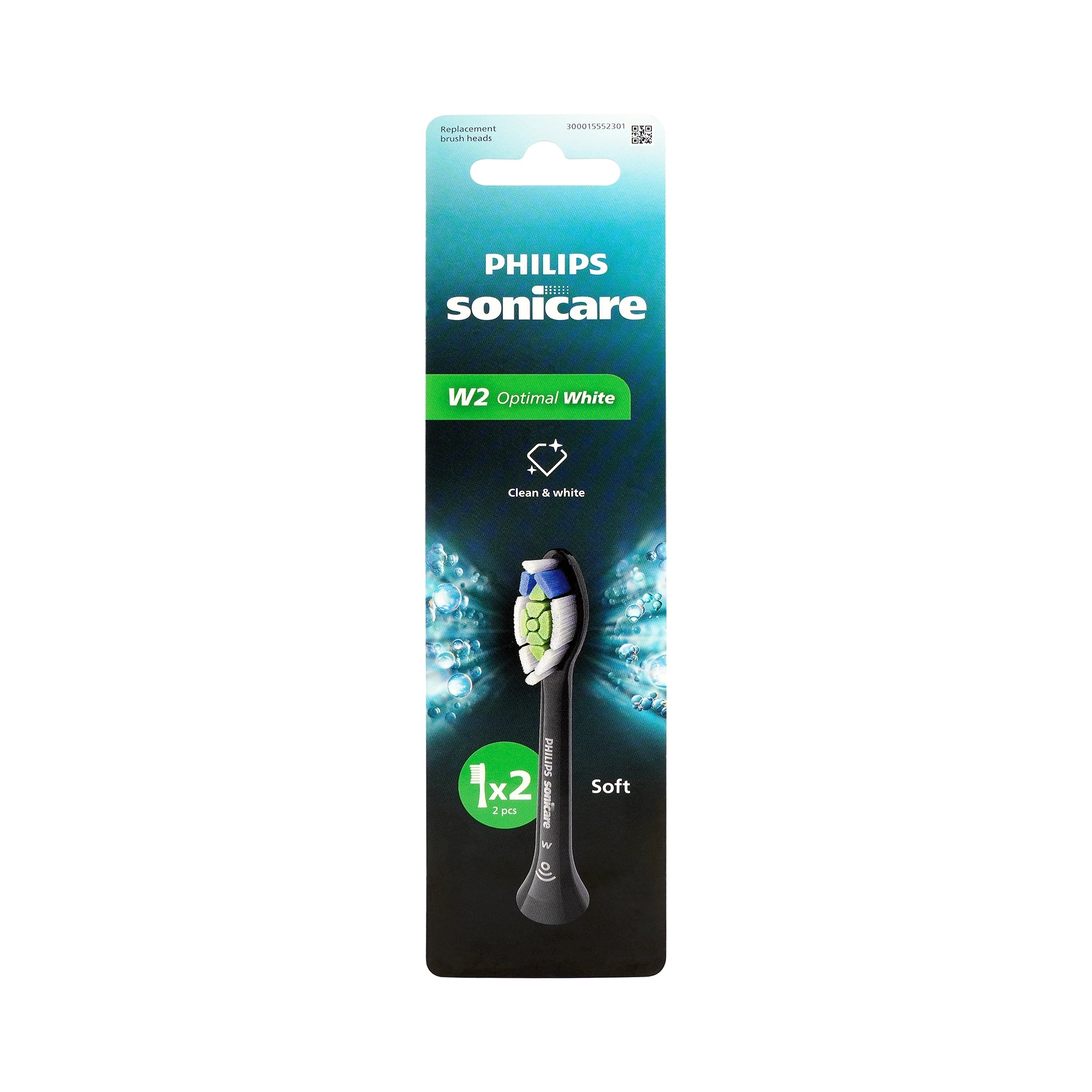Philips Sonicare W2 Optimal Black 2 Brush Heads -HX6062/91