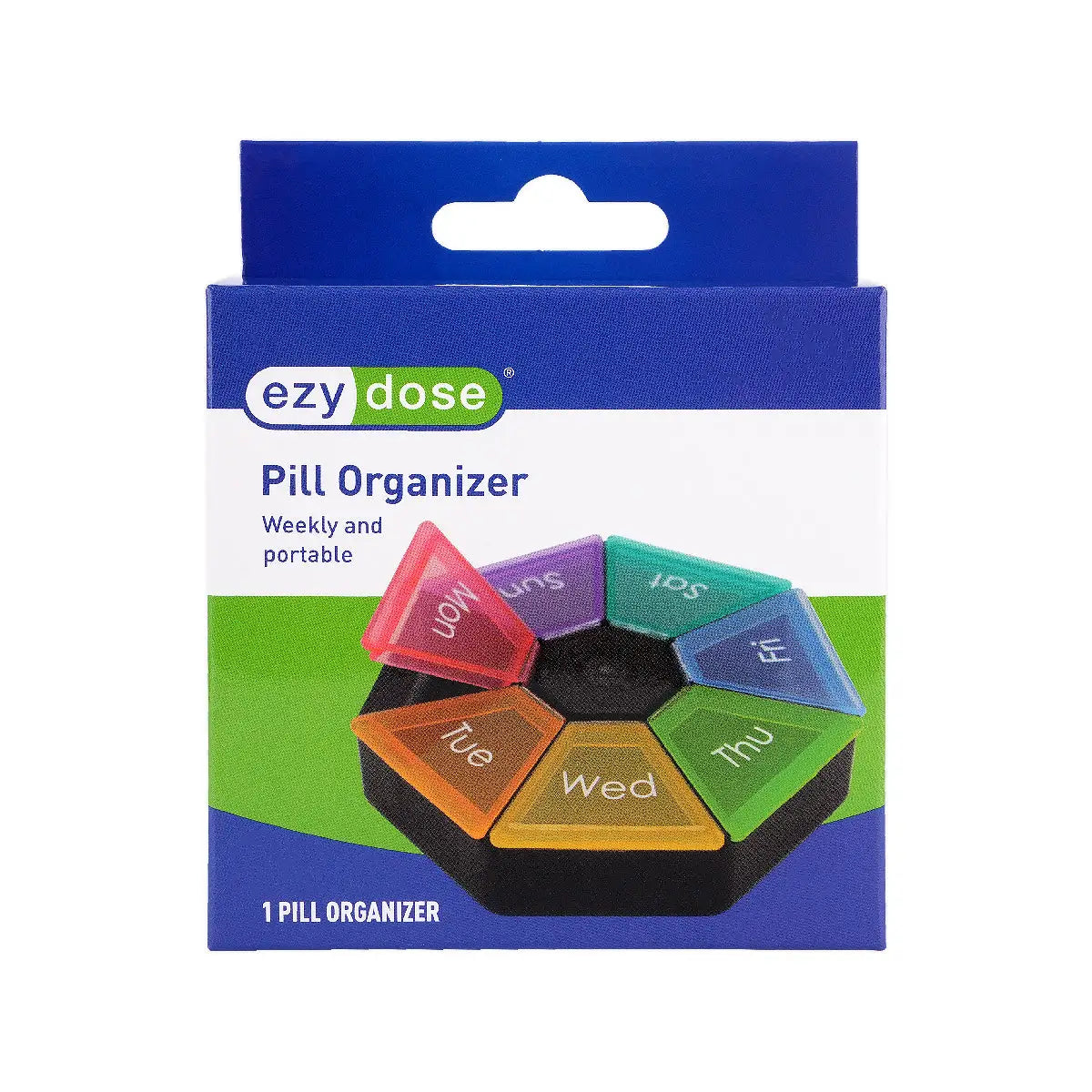 1-Ezy Dose Weekly Protable Pill Organizer-70445