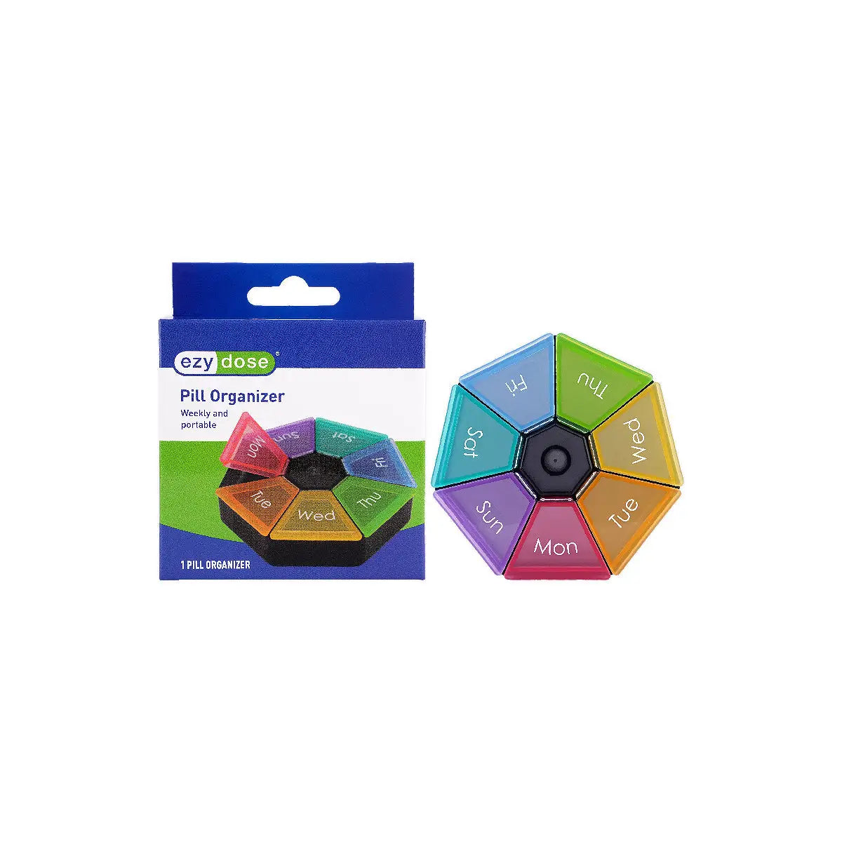 2-Ezy Dose Weekly Protable Pill Organizer-70445 +1