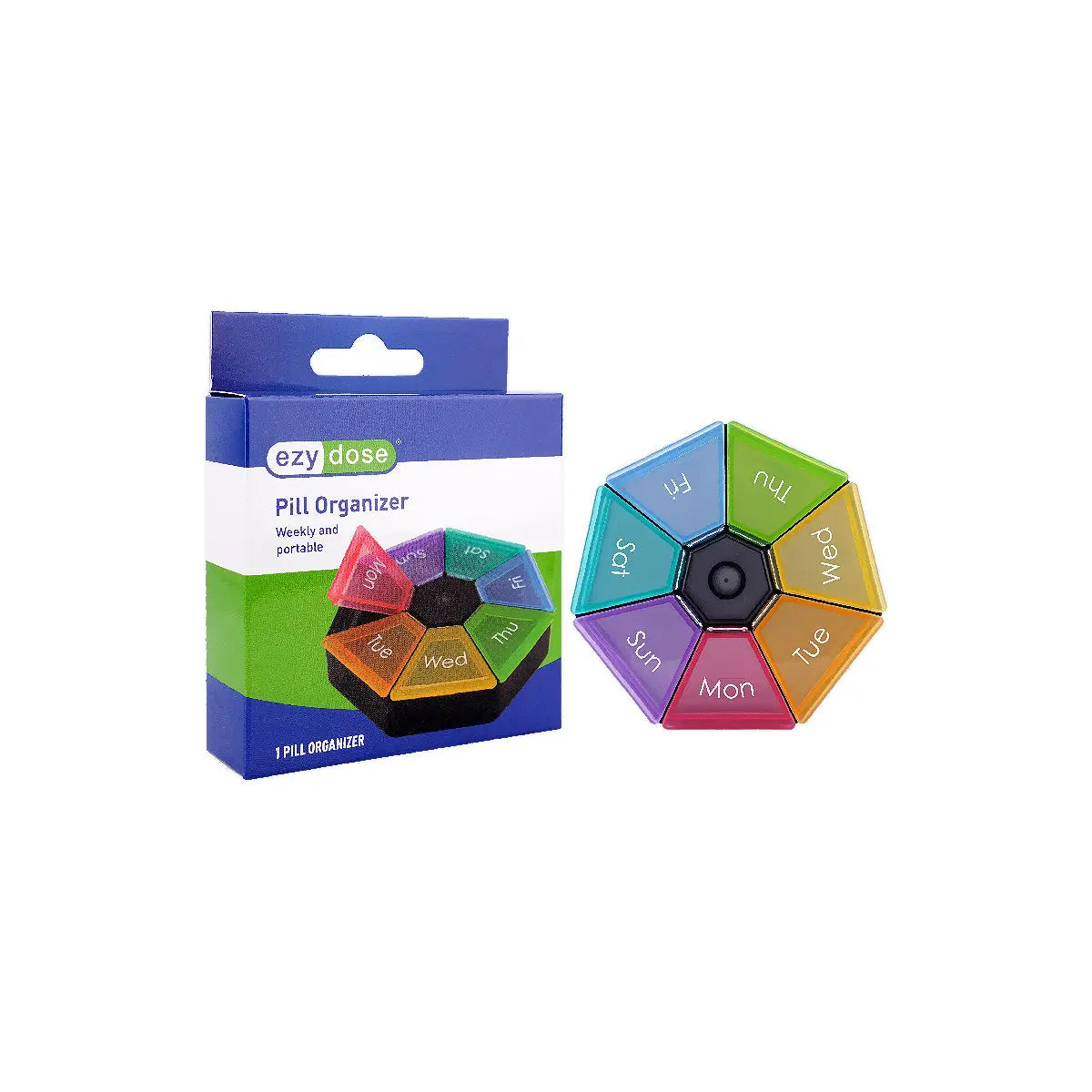 3-Ezy Dose Weekly Protable Pill Organizer-70445 +2