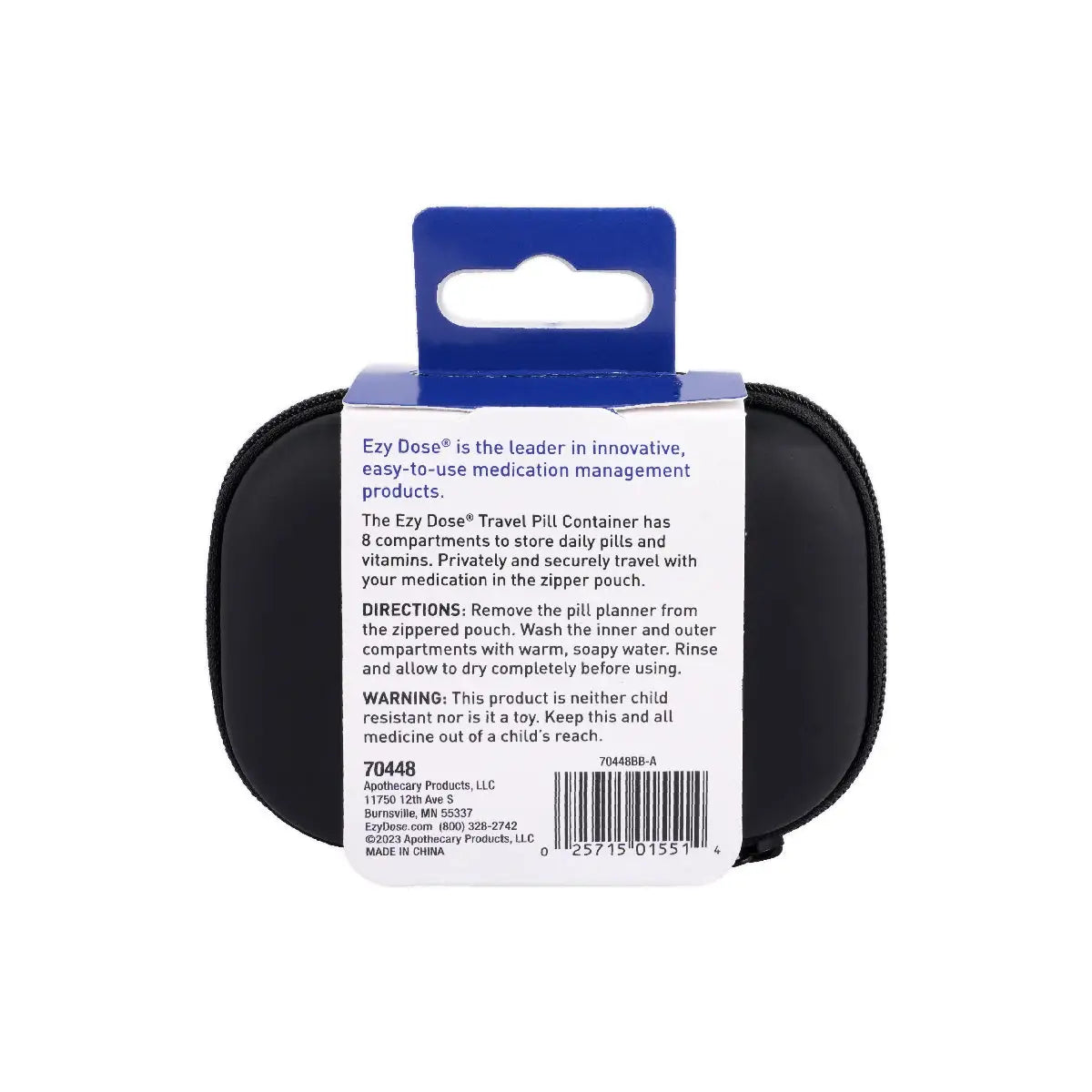4-Ezy Dose Travel Pill Container-70448 +3
