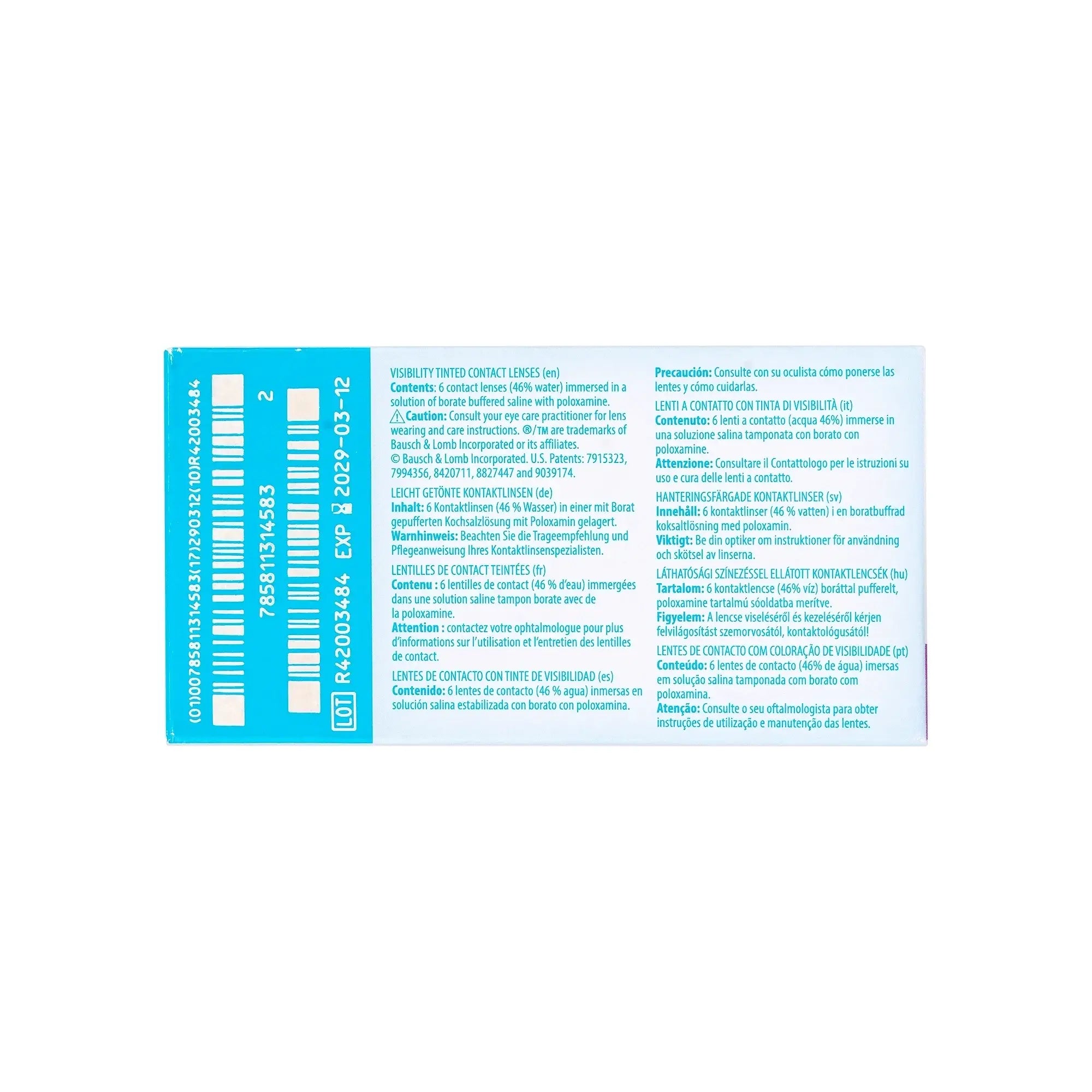 59736-Ultra MoistureSeal Soft Contact Lenses 6pcs -2.00 +4